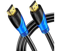 8K HDMI 2.1 Cable 2M, 8K@60Hz 4K@120Hz Ultra HD Cable High-Speed Lead 48Gbps，Supports eARC HDR10 HDCP 2.2/2.3, Compatible with all HDMI devices PC/TV/HDTV/Blu-ray