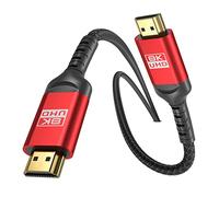 8K HDMI Cable 15FT, Ultra 48Gbps High Speed 15 FT HDMI Cable, 15 Foot hdmi Cable -4K@120Hz 8K@120Hz, eARC, HDR10, DTS:X, HDCP 2.2 & 2.3, Compatible with PS4/5,Blu-ray, Monitor,PC and More