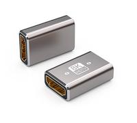 8K HDMI Female to Female Coupler, HDMI 2.1 Female to Female Adapter, HDMI Joiner Connector Extender for Connecting Two HDMI Cables, Supports 8K 60Hz 4K 120Hz for Monitor, Projector, PS5,TV 2Pack