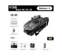 (8K OF 1B) Portable 6K/8K HD Drone-Camera One Key Start Quadcopters Camera Toys for Kid Adult