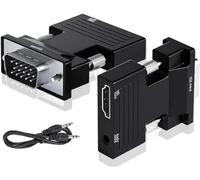 8K VGA to HDMI, 1080P VGA to HDMI Adapter Coverter, HDMI Female to Male Converter with Full HD Audio, Video Output for TV, Computer, Projector, Laptop, HDTV.