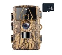 8K WiFi Trail Camera 130° Detection Angle 60MP Waterproof Outdoor Animal Hunting Trail Video Photo Trap Wild Camera APP Control(Add 32GB tf card)