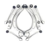 8K0407693F Front Upper Lower Forward Rearward Control Arm Ball Joint 8pcs Kits Compatible for AUDI A4 A5 Q5 S4 S5 2008 2009 2010
