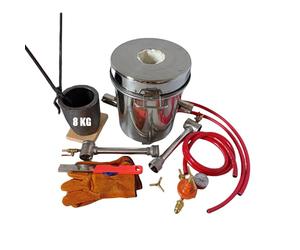 8KG Gas Metal Melting Furnace Propane Forge Casting Tool Gold Foundry Refine