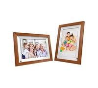 8KLANMMQ 10.1 Inch WiFi Cloud Digital Photo e iOS Android APP Remote Digital Photo e Wooden Digital e (Color : Yellow)