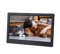 8KLANMMQ 10" HD LED Digital Screen Photo and Alarm Clock MP3/4 Movie Player Black (Color : White Size : One Size) (Black One Size)