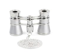 8KLANMMQ 3 X 25 Classic Foldable Opera Glasses Binoculars Metal Body with Chain Optical Lens Theater Telescope Retro Design Women Gifts (Color : A) (C)