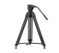 8KLANMMQ 61 Inch PhotograpMg-Al Alloy Video Photo Camera Tripod for Phone Panorama Ball Head for DSLR Camera DV MAX Load 15kg (Color : Black)