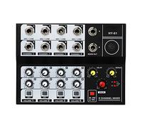 8KLANMMQ 8 Channel Multifunctiol USB Audio Mixer Portable Sound Mixer Professiol Home-use Dual Microphone Inputs Sound Mixer