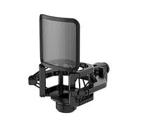 8KLANMMQ Bracket Noise Sturdy Stable Easy Install Anti Vibration Universal with Filter Screen Shock Mount Plastic for Microphones