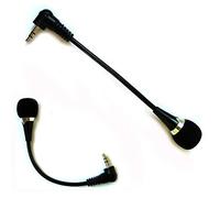 8KLANMMQ Flexible 3.5mm Jack Mini Microphone Mic for PC Laptop Desktop Skype Yahoo Black Plug and Play