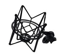 8KLANMMQ Metal Shock Mount Stand Microphone Suspension Shockproof Mic Holder Clip Bracket (Color : Black) (Black)