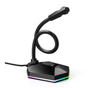 8KLANMMQ Microphone Computer USB Microphone Light-Emitting Flexible Free Drive HD Sound Card Noise Reduction Microphone