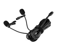 8KLANMMQ Microphone Dual Lavalier Microphone Omnidirectional Digital Clip-on Lapel Mic for USB Type-C Smartphone