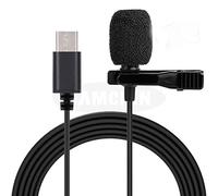 8KLANMMQ Microphone Mini Microphone 3.5mm Type C Condenser Audio Recording Tie Clip Mic for PC Laptop Portable Microphone (Color : Type C)
