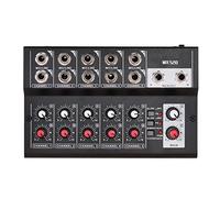 8KLANMMQ MIX5210 10-Channel Mixing Console Digital Audio Mixer Stereo for Recording DJ Network Live Broadcast Mixer Audio
