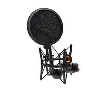 8KLANMMQ Professional Microphone Stand Mic Shock Mount with Shield Articulating Head Holder Stand Bracket for Studio Broadcast