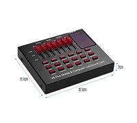 8KLANMMQ Rechargeable Mobile TER Live Sound Card USB Audio Interface with Multiple Sound Effects BT Connection for Singing Live