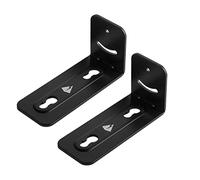 8KLANMMQ Universal Soundbar Wall Mount Metal Shelf Stand Speaker Holder Bedroom Living Room Office Audio Stand Soundbar Accessories (Color : Black, Size : One Size) (Black One Size)