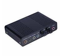 8KLANMMQ USB 6 Channel 5.1 External Optical Audio Sound Card for Notebook PC Laptop Professional External USB Sound Card (Color : A) (B)