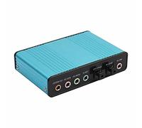 8KLANMMQ USB 6 Channel 5.1 External Optical Audio Sound Card for Notebook PC Laptop Professional External USB Sound Card (Color : A) (A)
