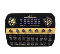 8KLANMMQ V8 Live Sound Card Intelligent Volume Adjustable Audio Mixer Sound Card for TER PC Live Sound