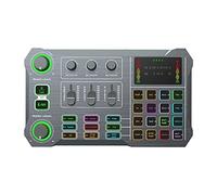 8KLANMMQ X10 TER Mobile Phone Live Sound Card with 48V XLR OTG Port Interface Mixer Recording (Color : White) (Black)
