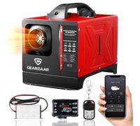 8kW Diesel Air Heater, 12V/24V/220V Smart Bluetooth APP Remote Control All In One Portable Garage Diesel Heater, Fast Heating Energy-Efficient, with AC-DC Adapter for Campervan Workshop Trailer Camp