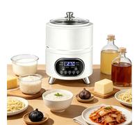 8L/12L Large-Capacity Multi-Functional Fermentation Machine, with 304 Stainless Steel Inner Liner and Smart Display, for Homemade Yogurt, Natto, Sweet Rice(White,8L)