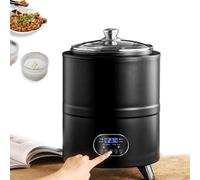 8L/12L Yogurt Machine, Smart Constant Temperature Yogurt Machine, Home Yogurt Incubator Electric Fermentation Machine with Time and Temperature Control, for Fruit Vinegar, Yogurt, Rice Wine Black-12L