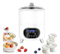 8L/12L Yogurt Maker Machine, Commercial Yogurt Maker, Automatic Yogurt Fermentation Machine with Time and Temperature Control, Black Garlic Fermentation Machine, Sweet Rice Wine Maker White-8L