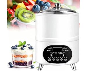 8l/12l Yogurt Maker Machine Commercial Yogurt Maker with Time and Temperature Control Dough Proofer Machine Sweet Rice Wine Maker for Home White 12L