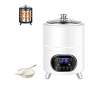 8L/12L Yogurt Maker Machine, with Time and Temperature Control, Commercial Yogurt Maker, Black Garlic Fermentation Machine, Sweet Rice Wine Maker for Home ，Detachable Stainless Steel Liner Black-8L