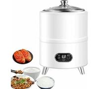 8l/12l Yogurt Maker Machine, Yogurt Maker with Time and Temperature Control, 360° Constant Temperature Fermentation, Sweet Rice Wine Maker for Home, Black Garlic Fermentation Machine White-12L