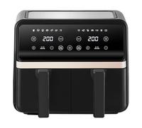 8L Air Fryer - Dual Air Fryer 2200W Energy-Saving Cooker with 11 Cooking Functions - Extra-Large Capacity for Healthy Meals - Roast, Bake, Dehydrate, Crisp - Family Size
