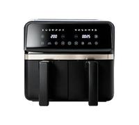 8L Air Fryer - Dual Air Fryer 2200W Energy-Saving Cooker with 11 Cooking Functions - Extra-Large Capacity for Healthy Meals - Roast, Bake, Dehydrate, Crisp - Family Size