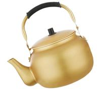 8l Aluminium Stovetop Water Boiler Kettle with Handle for Tea Rice Wine | Golden Korean Style, Heat-resistant Base, Narrow Spout, Smooth Finish, Suitable for Electric Hobs, Kitchens and Restaurant