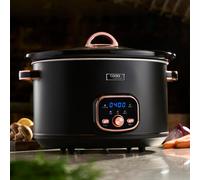 Digital Slow Cooker 8L 2 Heat Settings Keep Warm Black / Rose Gold Cooks Professional Black One Size
