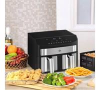 8L Dual Zone Air Fryer w/ 10-in-1 Function Sync Cook & Sync Finish Timer 2400W