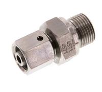 8L & G3/8'' Stainless Steel Straight Swivel with Male Threads 315 bar FKM O-ring Sealing Cone Adjustable ISO 8434-1