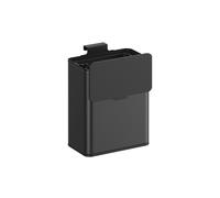 8L Hanging Kitchen Steel Bin with Lid, Ink Black