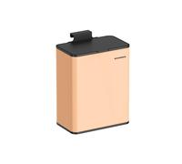 8L Hanging Kitchen Steel Bin with Lid, Peach Fuzz