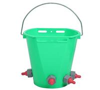 8L High Capacity Milk Feed Bucket for Cattle/Sheep | Replaceable Nipples with Check Valve | Plastic Livestock Feeding Bucket with Handle & Scale | HL - MP69 Model (Four mouth style)