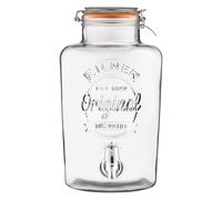 8L Kilner Clip Top Round Drinks Dispenser glass