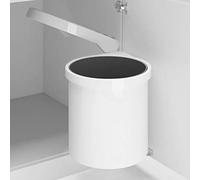 8L Kitchen Trash Can - Integrated Plastic Bin for Home Bathroom Bedroom Living Room Hotel Restaurant Office Waste Management Space-Saving Design
