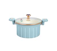 8L Micro Pressure Cooker Korean Style Multifunctional Stew Boil Pot with Double Ears Non-Stick Soup Making High Capacity