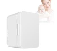 8L Mini Fridger, Portable Thermoelectric Cooler and Warmer Freezer with 110-220v/12v Removable Partition Tempered Glass Silent Low Noise, Energy Saving for Bedroom,Dorm,Office,Car