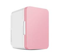 8L Mini Fridger, Portable Thermoelectric Cooler and Warmer Freezer with 110-220v/12v Removable Partition Tempered Glass Silent Low Noise, Energy Saving for Bedroom,Dorm,Office,Car