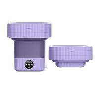 8l portable mini washing machine foldable,Portable Washing Machinefor Socks Underwear Baby Clothes,Suitable for Apartment Camping RV Travel laundry (Color : Purple, Size : 1pcs)