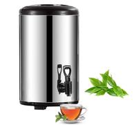 8L Stainless Steel Beverage Dispenser,Commercial Coffee Urn,Hot Water Boiler,Double Walled Insulated Thermal Catering Urn with Spigot for Hot & Cold Drinks,Ideal for Parties,Office & Catering